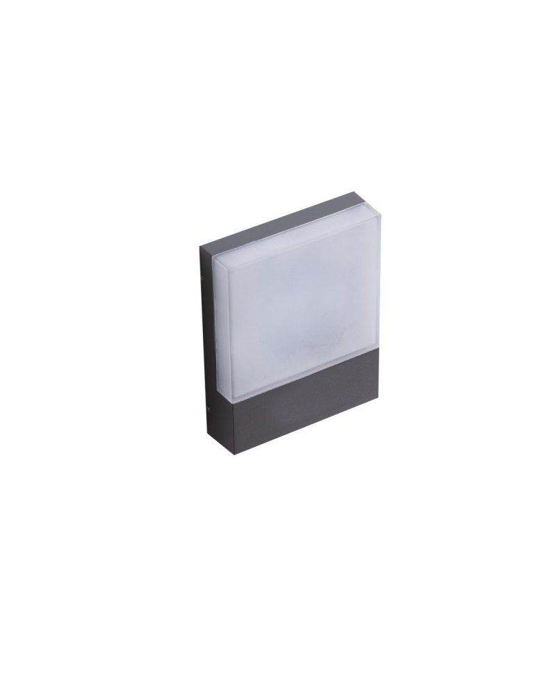 Kinkiety zewnętrzne - Azzardo CIVITA IP54 LED 12W 800lm 3000K Zewnętrzna Ciemny Szary Ścienna AZ4361 - produkt kolory-swiatla.pl 1