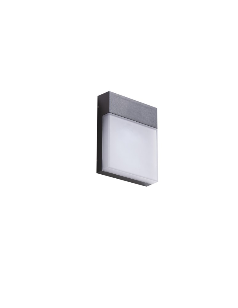 Kinkiety zewnętrzne - Azzardo CIVITA IP54 LED 12W 800lm 3000K Zewnętrzna Ciemny Szary Ścienna AZ4361 - product kolory-swiatla.pl 3