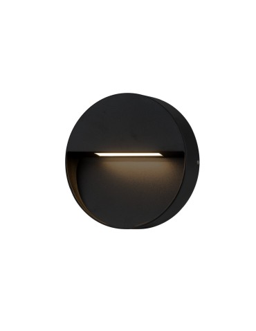 Azzardo CASORIA ROUND IP54 LED 6W 450lm 3000K Zewnętrzna Czarny Ścienna AZ4366 - product 2