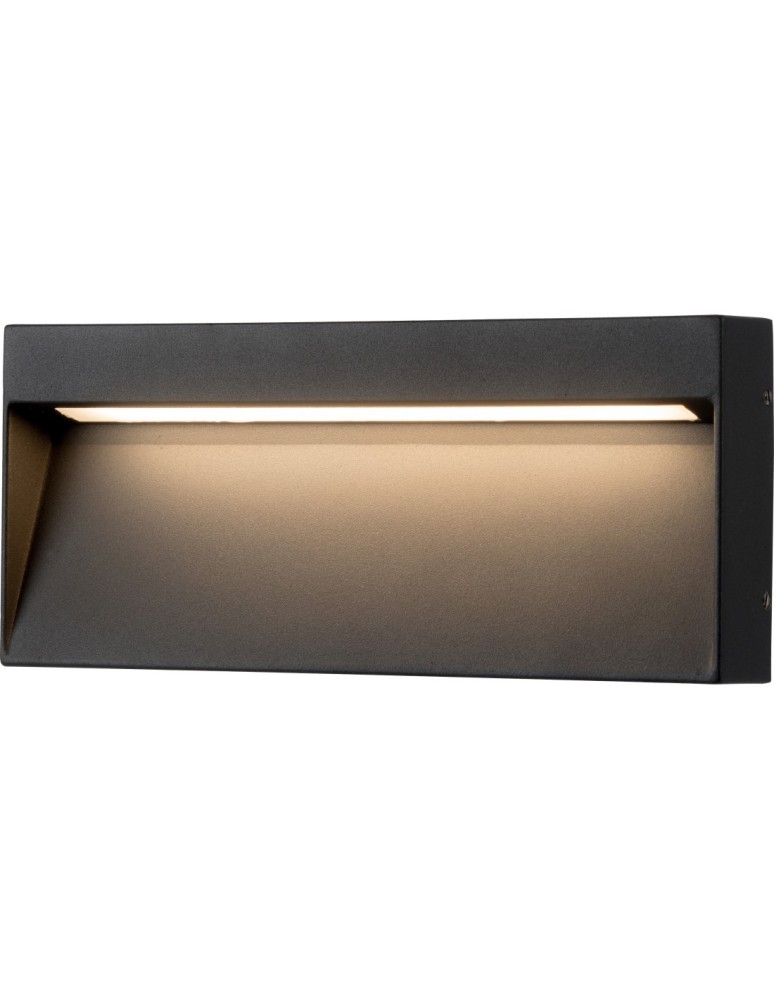 Azzardo CASORIA SLIM IP54 LED 6W 450lm 3000K Zewnętrzna Ciemny Szary Ścienna AZ4368