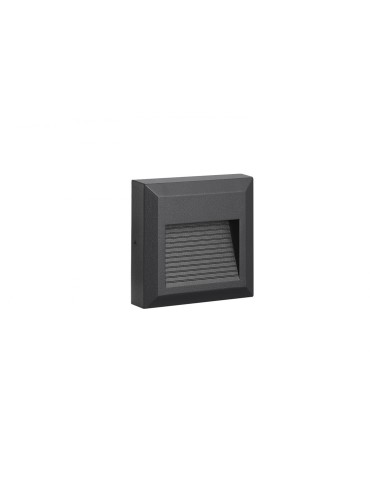 Azzardo AFI IP54 LED 2W 150lm 3000K Zewnętrzna Ciemny Szary Ścienna AZ44511