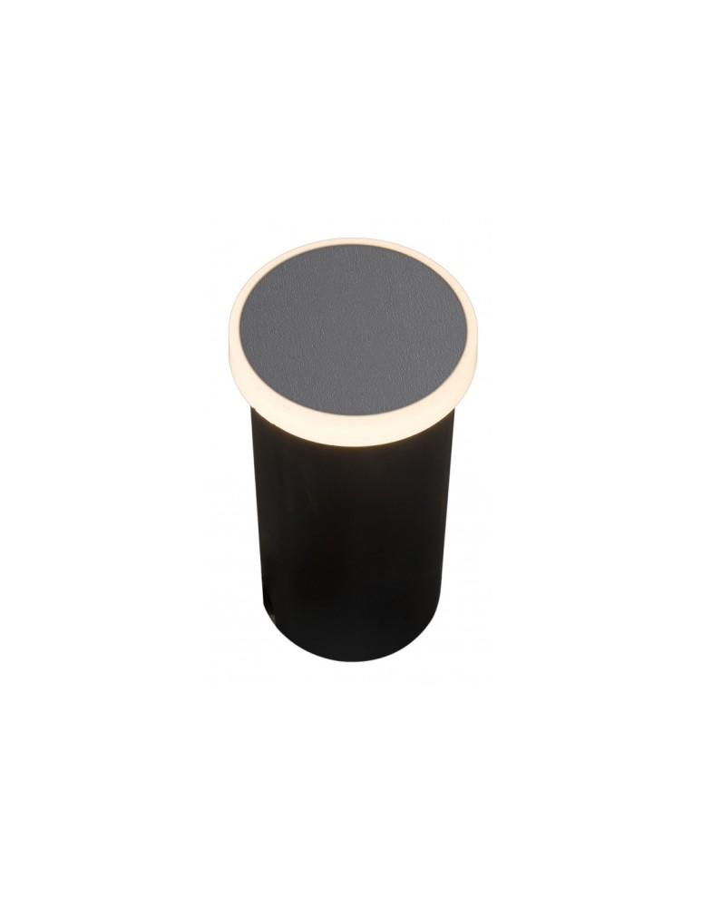 Lampy najazdowe i gruntowe - Azzardo ALF ROUND IP65 LED 3W 250lm 3000K Zewnętrzna Ciemny Szary Schodowa/Wpuszczana AZ4464 - produkt kolory-swiatla.pl 1