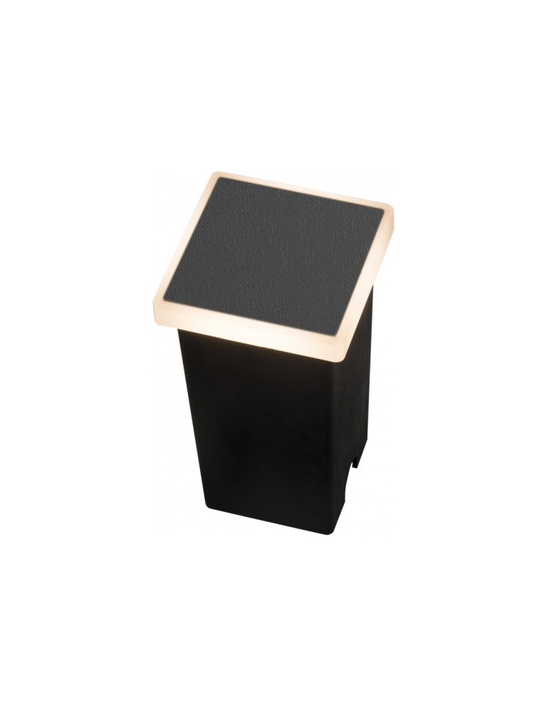 Lampy najazdowe i gruntowe - Azzardo ALF SQUARE IP65 LED 3W 250lm 3000K Zewnętrzna Czarny Schodowa/Wpuszczana AZ4465 - produkt kolory-swiatla.pl 1