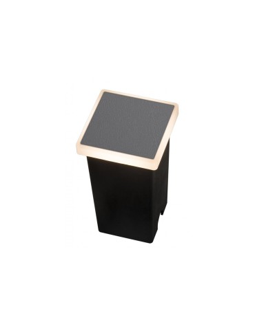 Azzardo ALF SQUARE IP65 LED 3W 250lm 3000K Zewnętrzna Ciemny Szary Schodowa/Wpuszczana AZ4466