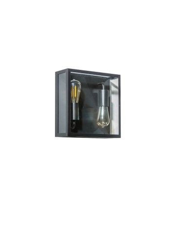 Azzardo NIKLAS IP44 LED 2xE27 Zewnętrzna Czarny Ścienna AZ4488