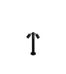 Lampy ogrodowe stojące - Azzardo ROLF 2 500 IP44 2xGU10 Zewnętrzna Czarny Stojąca AZ4456 - product 1