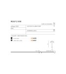 Lampy ogrodowe stojące - Azzardo ROLF 2 500 IP44 2xGU10 Zewnętrzna Czarny Stojąca AZ4456 - product 3