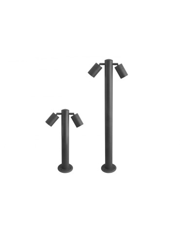 Azzardo ROLF 2 900 IP44 2xGU10 Zewnętrzna Ciemny Szary Stojąca AZ4459 - product 2