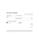 Lampy zewnętrzne z czujnikiem ruchu - Azzardo NILS WALL SENSOR IP44 1xE27 Zewnętrzna Czarny Ścienna AZ4479 - product 2