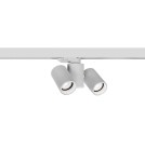 Lampy do szynoprzewodów 3 fazowych - Azzardo MEGARA TRACK 3 LINE 2xGU10 Biały Reflektor Do Szynoprzewodu 3F AZ4442 - product 1
