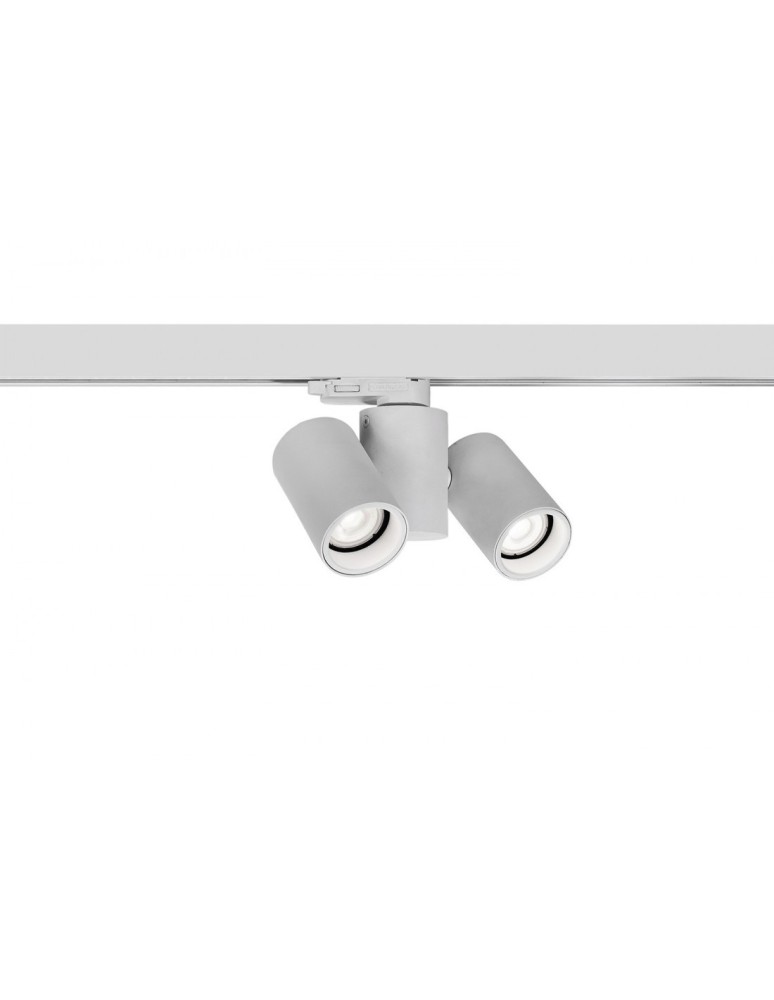 Lampy do szynoprzewodów 3 fazowych - Azzardo MEGARA TRACK 3 LINE 2xGU10 Biały Reflektor Do Szynoprzewodu 3F AZ4442 - produkt kolory-swiatla.pl 1