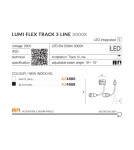 Lampy do szynoprzewodów 3 fazowych - Azzardo LUMI TRACK 3 LINE LED 5W 500lm 3000K Czarny Reflektor Do Szynoprzewodu 3F AZ4557 - produkt 4