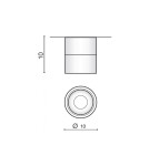 Reflektory LEDowe - Azzardo COSTA LED 12W 1100lm 4000K Biały Sufitowa AZ4554 - produkt 2