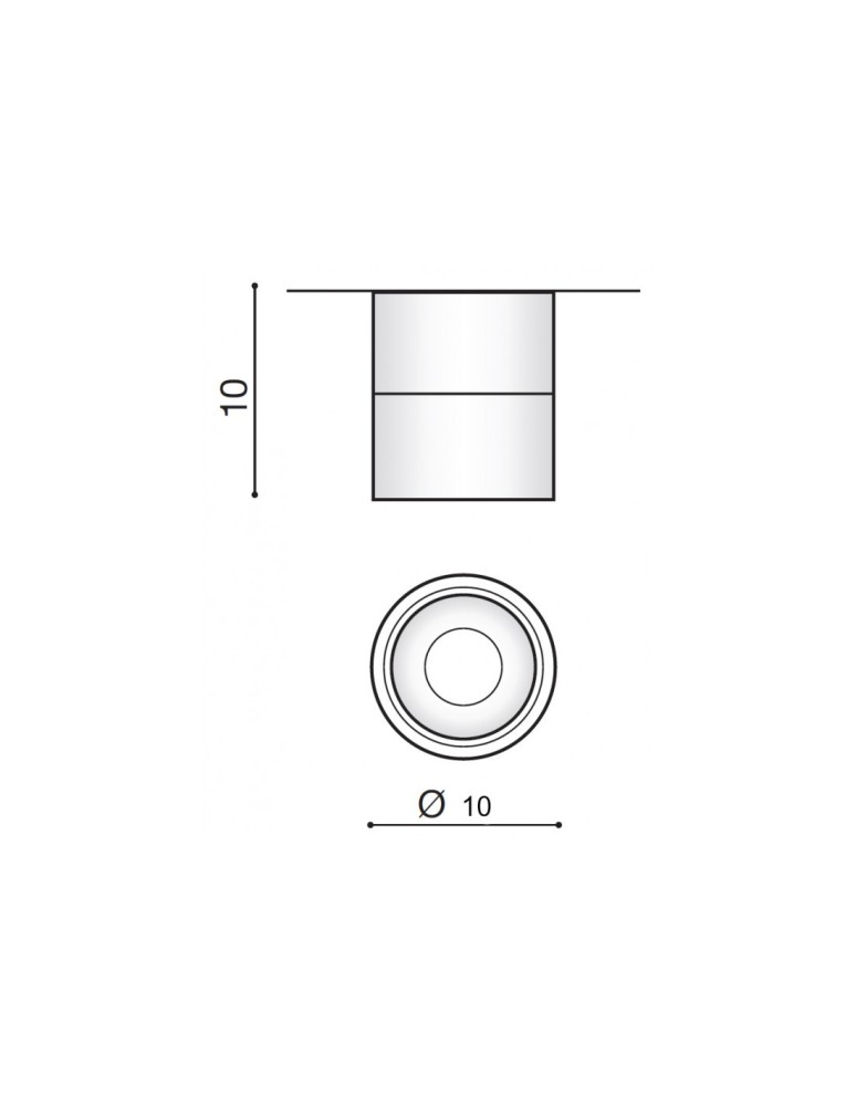 Reflektory LEDowe - Azzardo COSTA LED 12W 1100lm 4000K Biały Sufitowa AZ4554 - produkt kolory-swiatla.pl 2