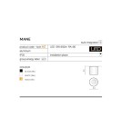 Oprawy sufitowe LEDowe - Azzardo MANE LED 10W 800lm 4000K Złoty Sufitowa AZ4323 - produkt 3