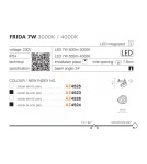 Reflektory wpuszczane w sufit - Azzardo FRIDA LED 7W 550lm 4000K Czarny Wpuszczana AZ4524 - produkt 5