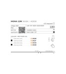 Reflektory LEDowe - Azzardo MONA LED 12W 1000lm 3000K Biały Sufitowa AZ4538 - produkt 6