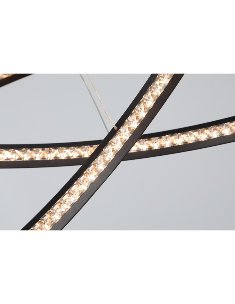 AZzardo BRIGHTON 3 LED 55W 3300lm 3000K Czarny Wisząca AZ4428 AZzardo BRIGHTON 3 LED 55W 3300lm 3000K Czarny Wisząca AZ4428