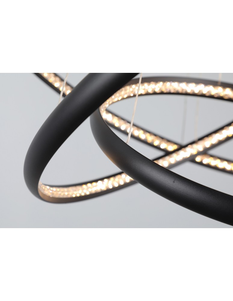 AZzardo BRIGHTON 3 LED 55W 3300lm 3000K Czarny Wisząca AZ4428 AZzardo BRIGHTON 3 LED 55W 3300lm 3000K Czarny Wisząca AZ4428