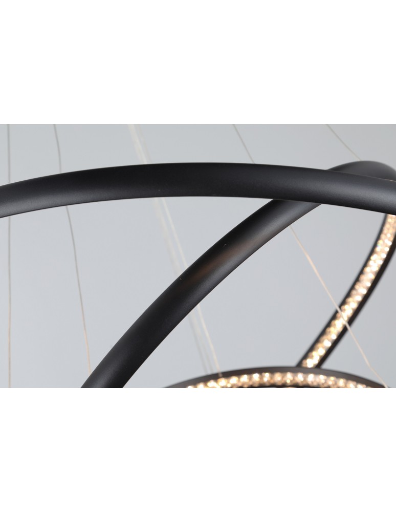 AZzardo BRIGHTON 3 LED 55W 3300lm 3000K Czarny Wisząca AZ4428 AZzardo BRIGHTON 3 LED 55W 3300lm 3000K Czarny Wisząca AZ4428