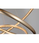 AZzardo BRIGHTON 3 LED 55W 3300lm 3000K Złoty Wisząca AZ4429 AZzardo BRIGHTON 3 LED 55W 3300lm 3000K Złoty Wisząca AZ4429