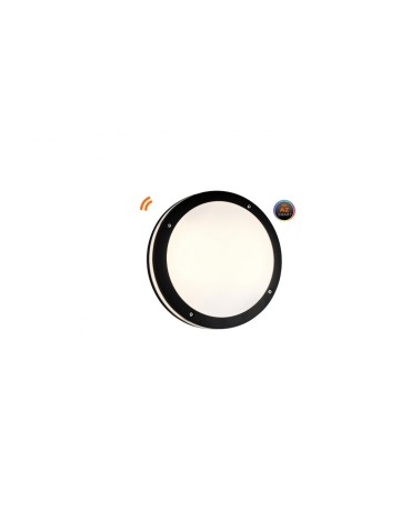 Azzardo FANO R 30 IP54 SMART LED RGB 24W 1720lm 2600K-6000K Zewnętrzna Czarny Sufitowa AZ4783