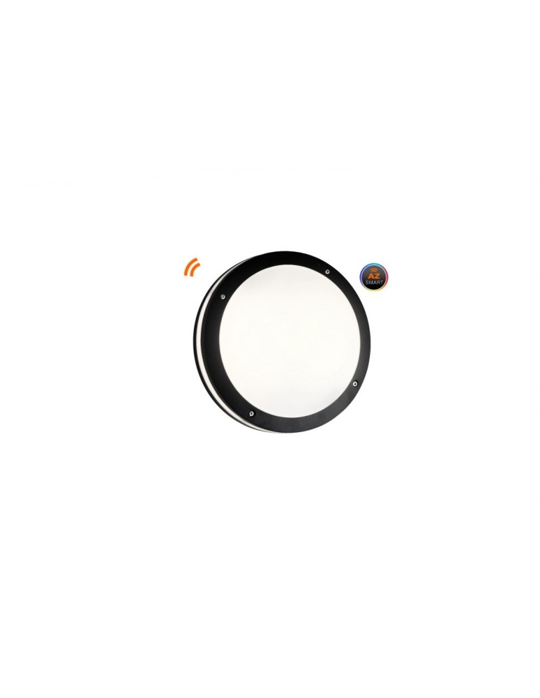 Azzardo FANO R 30 IP54 SMART LED RGB 24W 1720lm 2600K-6000K Zewnętrzna Ciemny Szary Sufitowa AZ4784