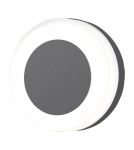 Oprawy do wbudowania w ściane - Azzardo ENOK ROUND IP54 LED 9W 700lm 3000K Zewnętrzna Ciemny Szary Ścienna AZ4460 - product 1