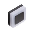 Azzardo ENOK SQUARE IP54 LED 9W 700lm 3000K Zewnętrzna Ciemny Szary Ścienna AZ4461