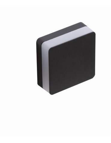 Azzardo ENOK SQUARE IP54 LED 9W 700lm 3000K Zewnętrzna Ciemny Szary Ścienna AZ4461 - produkt 2