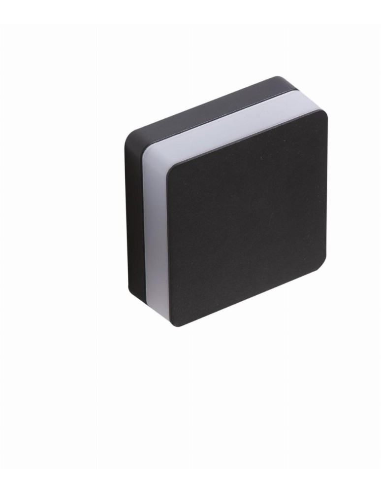 Oprawy do wbudowania w ściane - Azzardo ENOK SQUARE IP54 LED 9W 700lm 4000K Zewnętrzna Ciemny Szary Ścienna AZ4462 - product kolory-swiatla.pl 2