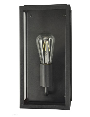 Azzardo NIKLAS IP44 LED 1xE27 Zewnętrzna Czarny Ścienna AZ4486