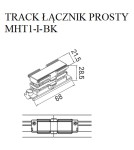 MAXLIGHT MHT1-I-BK TRACK ŁĄCZNIK WEWNĘTRZNY czarny MAXLIGHT MHT1-I-BK TRACK ŁĄCZNIK WEWNĘTRZNY czarny