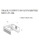 Akcesoria do szynoprzewodów 3 fazowych - Maxlight Track Uchwyt Do Szyn Krótki Biały MHT1-P1-WH - product 2