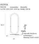 Lampy stołowe LED - Maxlight Lampa Stołowa Olivia T0045D - product 2