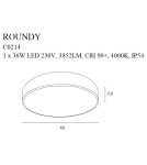 MAXLIGHT C0214 PLAFON ROUNDY CZARNY ŚCIEMNIALNY IP54 MAXLIGHT C0214 PLAFON ROUNDY CZARNY ŚCIEMNIALNY IP54