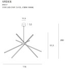 MAXLIGHT P0457 LAMPA WISZĄCA SPIDER ZŁOTA MAXLIGHT P0457 LAMPA WISZĄCA SPIDER ZŁOTA