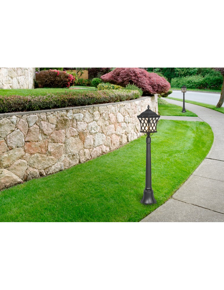 Lampy ogrodowe stojące - Nowodvorski TAY Zewnętrzna Słupek Max moc 60W E27 IP23 Czarny 5294 - product kolory-swiatla.pl 2