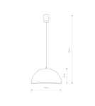 Lampy wiszące - Nowodvorski HEMISPHERE RUST S Sufitowa Wisząca Max moc 1x60W E27  Rdzawy 6367 - product 2