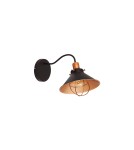Kinkiety - Nowodvorski GARRET Ścienna Kinkiet Max moc 1x60W E27  Czekoladowy 6442 - product 1