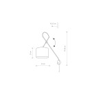 Kinkiety na wysięgniku - Nowodvorski VIPER Ścienna Kinkiet regulowane z włącznikiem Max moc 1x40W E14  Czarno-Złoty 6513 - product 2