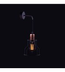 Kinkiety loftowe - industrialne - Nowodvorski WORKSHOP Ścienna Kinkiet Max moc 1x60W E27  Czarny 6606 - product 1