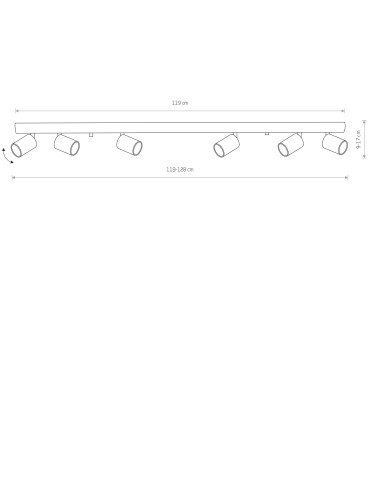 Nowodvorski EYE SPOT VI Reflektor 6xGU10 Srebrny 6608 - produkt 2