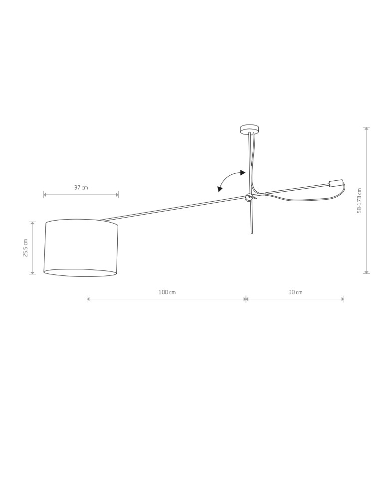 Lampy wiszące z abażurem - Nowodvorski VIPER Sufitowa Plafon/Przysufitowa Max moc 1x60W E27  Biały 6640 - product kolory-swiatla.pl 3
