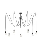 Lampy wiszące pająki - Nowodvorski SPIDER Sufitowa Wisząca Max moc 7x60W E27  Czarny 6785 - product 1
