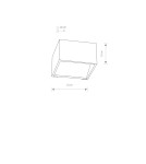 Kinkiety minimalistyczne - Nowodvorski LIA LED Ścienna Kinkiet Max moc 7W LED  Biały 6913 - product 2