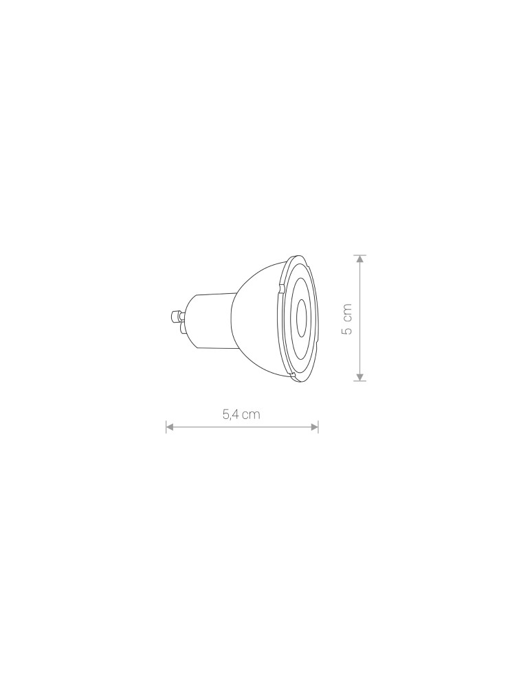 Żarówki LED GU10 230V - Nowodvorski REFLECTOR LED GU10 R50 7W 4000K Żarówka LED moc 7W Czarny 8347 - product kolory-swiatla.pl 3