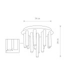 Nowodvorski STALACTITE XIII Przysufitowa 13xG9 Czarny 8355 Nowodvorski STALACTITE XIII Przysufitowa 13xG9 Czarny 8355