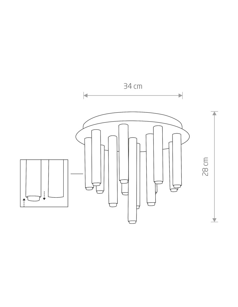 Nowodvorski STALACTITE XIII Przysufitowa 13xG9 Czarny 8355 Nowodvorski STALACTITE XIII Przysufitowa 13xG9 Czarny 8355