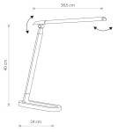 Lampki biurkowe - Nowodvorski CHIC LED Stołowa Max moc 7,5W LED  Czarny 8357 - product 5